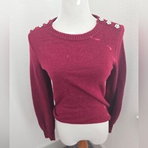 J.crew Sweater with Embellished Shoulders